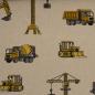 Preview: Dekodruck Baufahrzeuge auf Beige Ballingen by Swafing